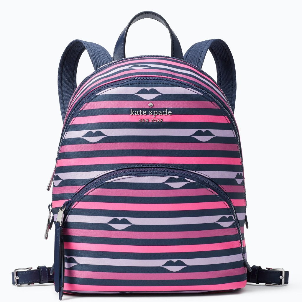 Kate Spade Karissa Nylon Lip Print Medium Backpack